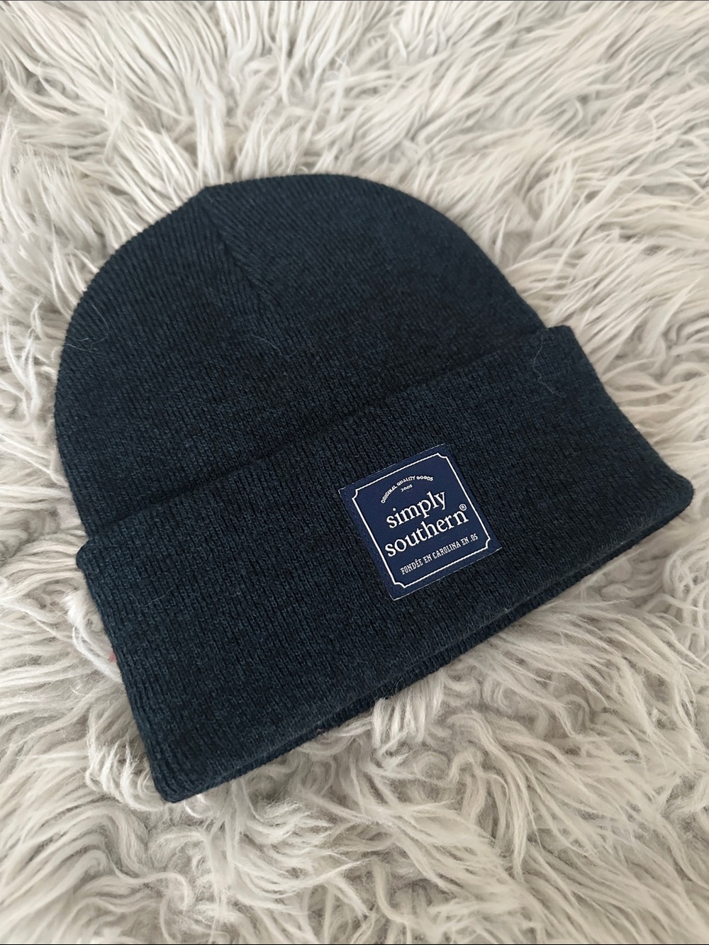 Simply Southern Dark Navy Cuffed Beanie